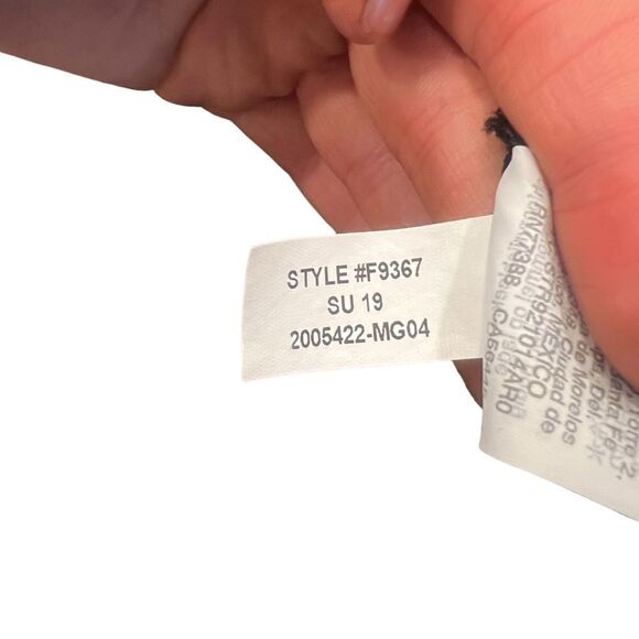 Madewell light weight black short sleeve button up top - Picture 4 of 9